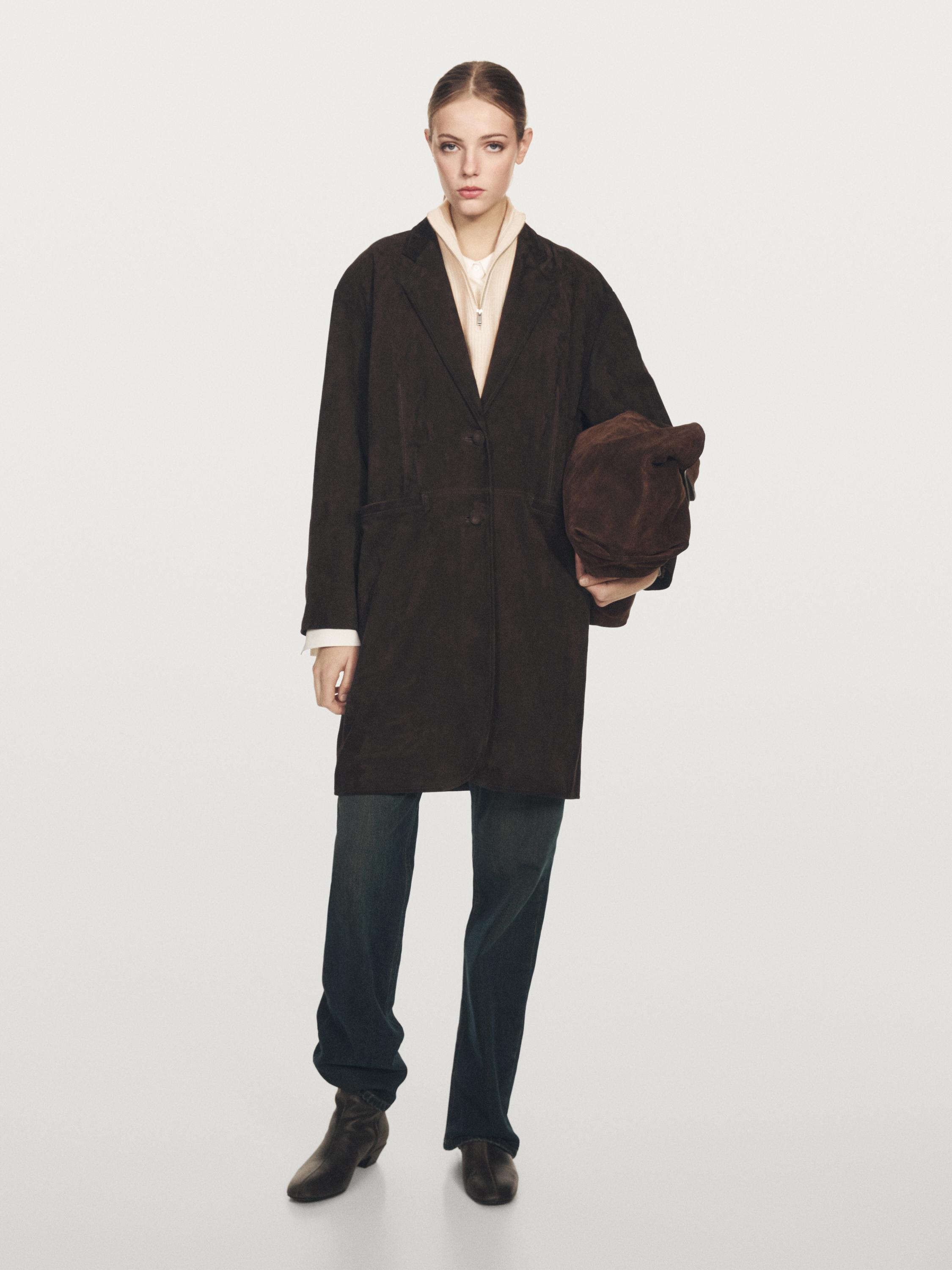 Short wool blend chest with zip